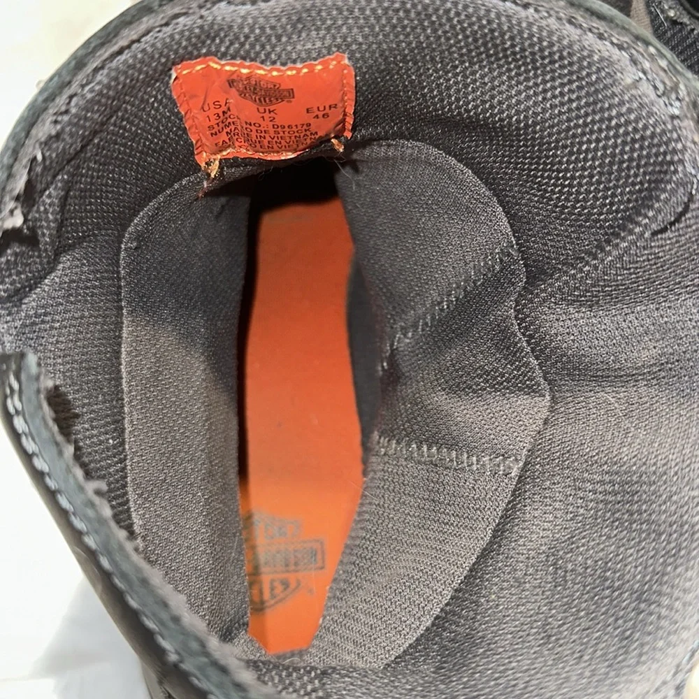 Harley Davidson Moto Riding Inner Zip Boot Size 13 M - Picture 13 of 16